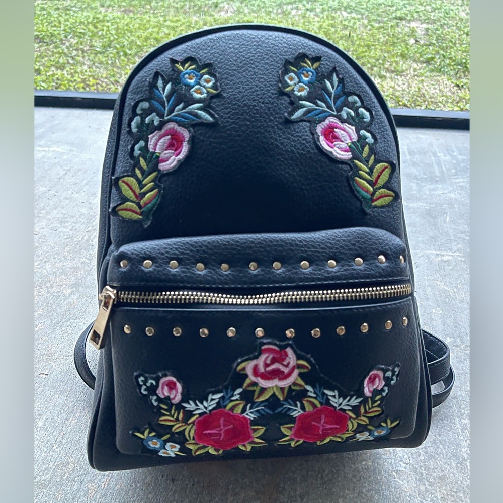 Bohemian style flower backpack